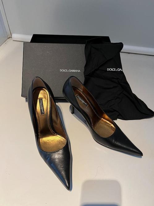 dolce & gabbana 37 1/2, Kleding | Dames, Schoenen, Zo goed als nieuw, Schoenen met hoge hakken, Zwart, Ophalen of Verzenden