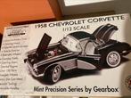 Chevrolet Corvette 1958 1/12 / MINI PRÉCISION by Gearbox, Nieuw, 1:9 t/m 1:12, Auto