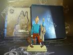 Figurine Tintin en métal relief : Tintin valise, Zo goed als nieuw, Beeldje of Figuurtje, Ophalen, Kuifje