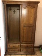 vestiaire en bois penderie tiroirs miroir, Huis en Inrichting, Kasten | Kleerkasten, Ophalen, 100 tot 150 cm, Zo goed als nieuw