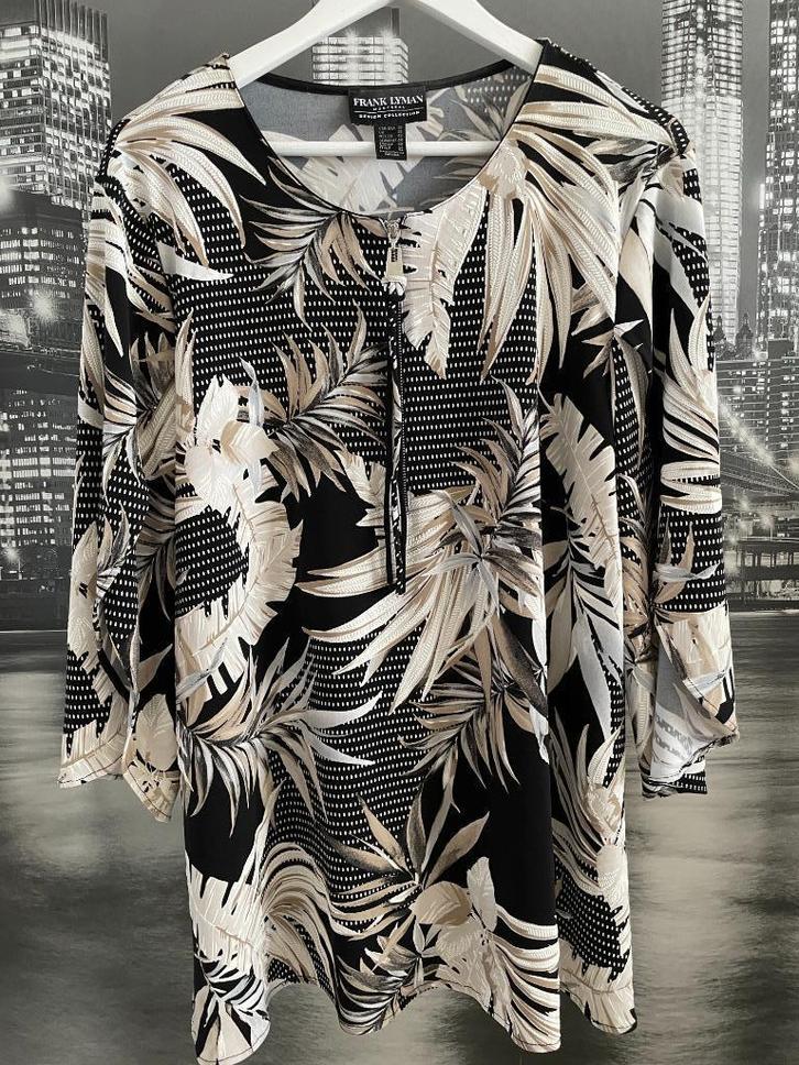 prachtig feestelijke blouse Frank Lyman Design 48-50, Kleding | Dames, Blouses en Tunieken, Zo goed als nieuw, Maat 46/48 (XL) of groter