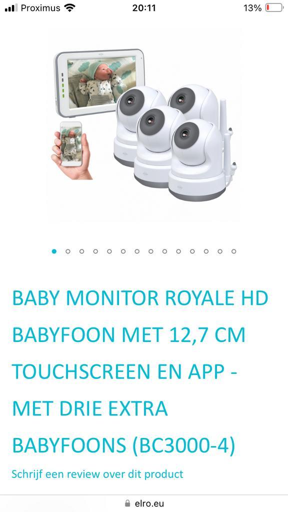 Babyfoon Elro, Kinderen en Baby's, Babyfoons, Zo goed als nieuw, Camera, Ophalen