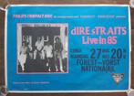 Affiche / poster Dire Straits vintage 1985 Forest National, Musique, Utilisé, Affiche ou Poster pour porte ou plus grand, Enlèvement ou Envoi