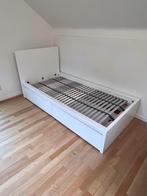 Malm bed 90x200, Huis en Inrichting, Ophalen, 90 cm, Eenpersoons, Wit