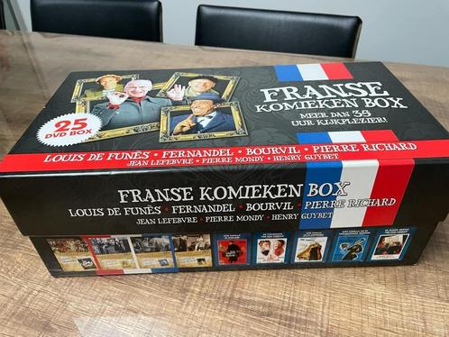 Franse Komieken - Dvd box - De Funes , Bourvil , Fernandel ., Cd's en Dvd's, Dvd's | Komedie, Zo goed als nieuw, Actiekomedie