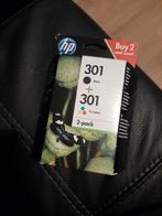 HP 301 originele zwarte/drie-kleuren inktcartridges, 2-pack, Cartridge, HP, Ophalen of Verzenden, Zo goed als nieuw