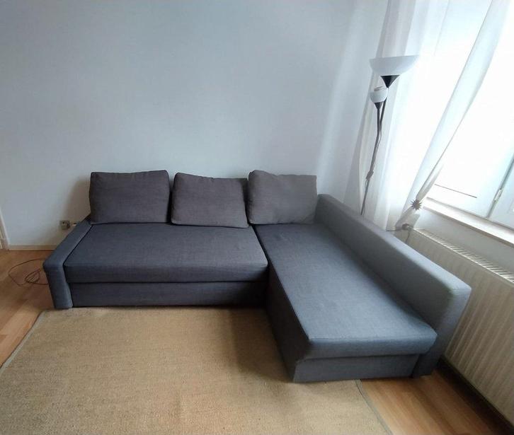 Canapé d'angle Ikea Friheten, Huis en Inrichting, Slaapkamer | Slaapbanken, Zo goed als nieuw, Overige maten, Overige maten, Twijfelaar