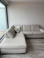 Natuzzi beige lederen hoeksalon Perfecte Staat, Huis en Inrichting, Ophalen, Overige maten, Leer, Zo goed als nieuw