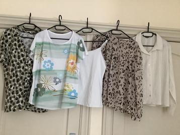 14 stuks bloesjes truitjes sjaaltje samen 15 euro maat L/44 beschikbaar voor biedingen