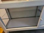 Grijs Metalen Barkast, Ophalen, 200 cm of meer, Glas, Minder dan 100 cm