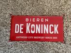 Emaille bord bieren De Koninck, Verzamelen, Ophalen of Verzenden