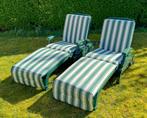 Bain de soleil - fauteuils transat de jardin avec coussins, Jardin & Terrasse, Accessoires mobilier de jardin, Enlèvement ou Envoi