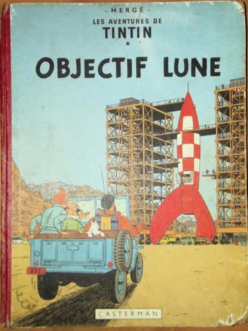 Les Aventures de Tintin - OBJECTIF LUNE (EO 1953) disponible aux enchères