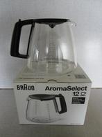 NIEUWE glazen koffiekan vr Braun AromaSelect koffie-apparaat, 10 kopjes of meer, Gemalen koffie, Ophalen of Verzenden, Koffiemachine