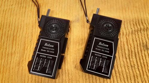 Vintage Walkie Talkies, Morse Code, Belson Een paar vintage, Telecommunicatie, Portofoons en Walkie-talkies, Zo goed als nieuw