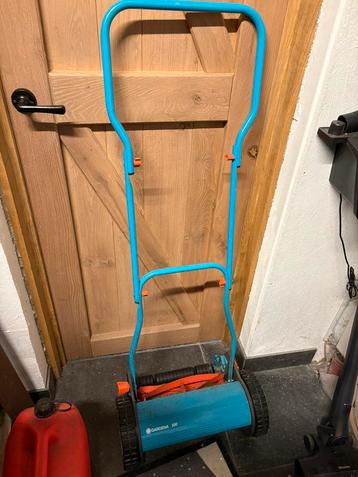Gardena kooimaaier met opvangbak, Ophalen, Handgrasmaaier, Zo goed als nieuw, Opvangbak
