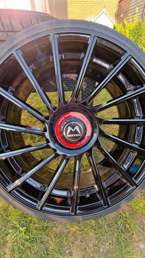 Mooie zwarte velgen motec wheels tornado, Auto-onderdelen, Banden en Velgen, Band(en), Zomerbanden, Gebruikt, Ophalen