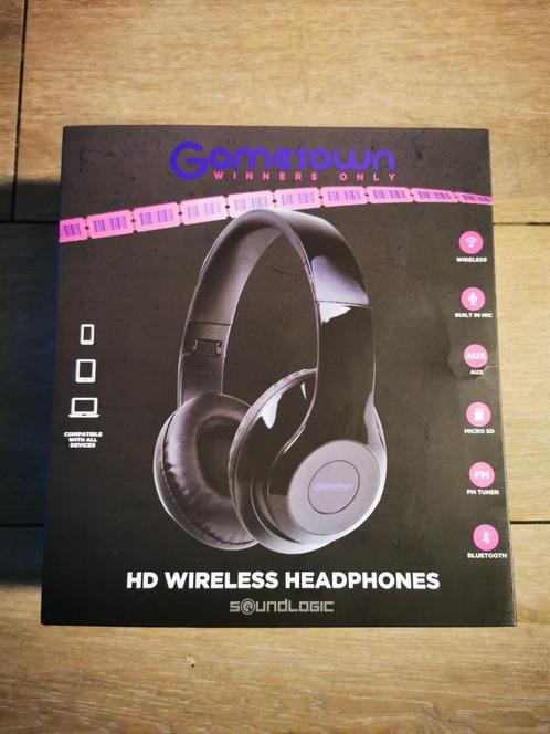 casque sans fil HD SoundLogic Gametown, TV, Hi-fi & Vidéo, Casques audio, Neuf, Circum-aural, Autres marques, Sans fil, Bluetooth