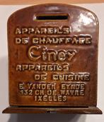 Tirelire émaillé poêle Ciney, Ophalen, Gebruikt, Metaal of Blik, Object of Gebouw