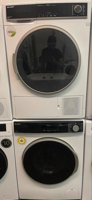 Machine à laver et sèche-linge Sharp 9 Kilo A++, Enlèvement, Comme neuf