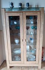 Salle à manger ( table, une vitrine, un dressoir ), Maison & Meubles, Enlèvement, Comme neuf, 100 à 150 cm