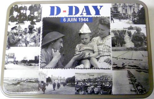 Boîte en fer 315 Gr : D-DAY 6 juin 1944, Verzamelen, Blikken, Zo goed als nieuw, Koek(jes), Overige merken, Ophalen