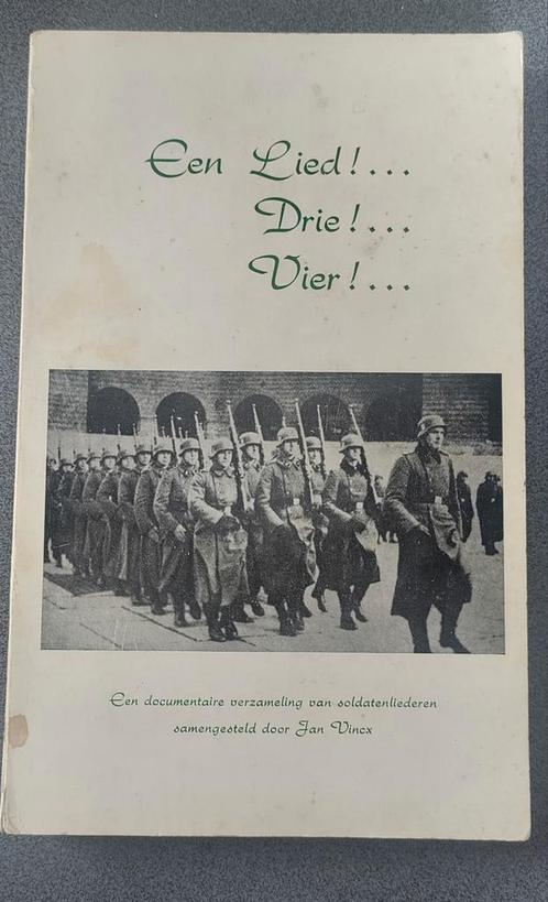 Collaboratie elite soldaten liederboek 3 talig Waffen Vincx, Boeken, Oorlog en Militair, Zo goed als nieuw, Ophalen of Verzenden