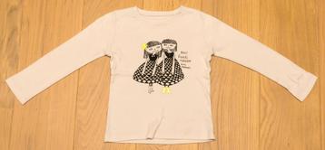 Roze winter T-shirt Filou & Friends, maat 116 beschikbaar voor biedingen