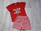 ★ M104 - Woody zomerpyjama thema stokstaartje, Kinderen en Baby's, Kinderkleding | Maat 104, Nacht- of Onderkleding, Ophalen of Verzenden