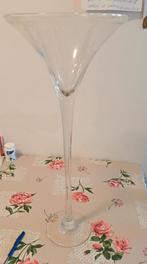 grand vase martini en verre transparent., Enlèvement