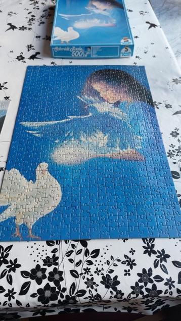 Legpuzzel- meisje met duif -500 stuks