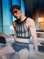 Mooie zwarte set voor heren, erg sexy, one size, Kleding | Heren, Ophalen, Zwart, Slip