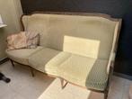 Comfortabele klassieke  lichtgroene zetel, Ophalen, Hout, Gebruikt, 150 tot 200 cm