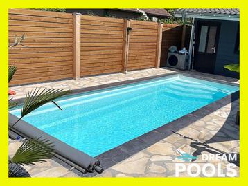 Glasvezel zwembaden polyester zwembad inbouw monoblock 7,10m beschikbaar voor biedingen