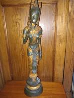 Grande statue en bronze doré de 62 cm de la déesse hindoue D, Comme neuf, Enlèvement ou Envoi