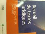 Recueil de textes juridiques, Livres, Enlèvement, Comme neuf, Enseignement supérieur