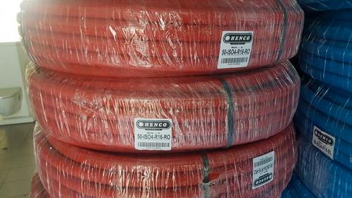 Henco  buis geisoleerd Ø16-Ø20- Ø26 Blauw of Rood 50Mtr, Doe-het-zelf en Bouw, Buizen en Afvoer, Nieuw, Ophalen