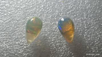 Boucles d'oreilles en argent avec opale Welo