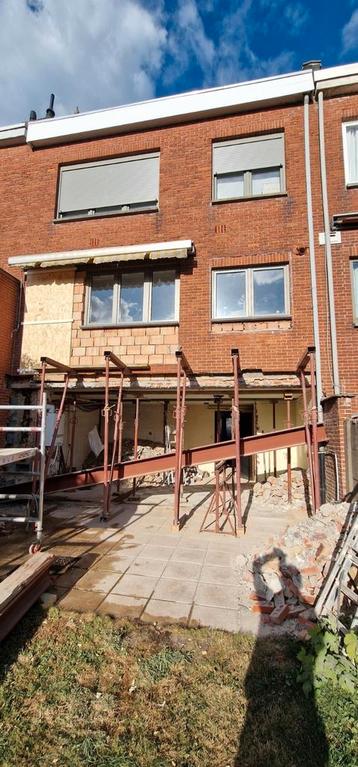Achterbouw-Bijbouw-Anbouw-Ruwbouw-Poutrel plaatsen  beschikbaar voor biedingen