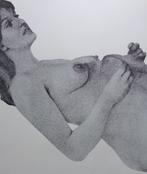 HERMAN JACOBS / DE ZWARTE PANTER / ZW-W ZEEFDRUK / 63x44cm, Antiek en Kunst, Ophalen of Verzenden