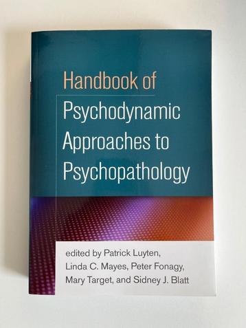 Handbook of psychodynamic approaches to psychopathology beschikbaar voor biedingen