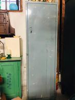 Vintage industriële lockerkast blauw / grijs locker, kluis., Ophalen, Gebruikt, Vintage