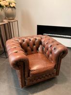 Chesterfield fauteuil, Huis en Inrichting, Ophalen, Gebruikt, Antieke Chesterfield
