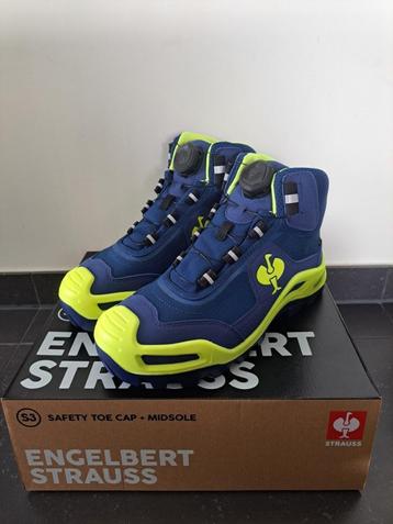 NEW Engelbert Strauss FLUO werkschoenen Size 43 beschikbaar voor biedingen