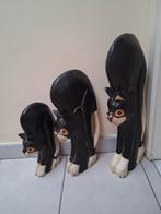 Poezen (hout) 3 stuks voor 10 euro .zie foto's, Ophalen, Zo goed als nieuw