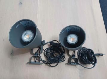 2 appliques murales grises Ikea Hektar beschikbaar voor biedingen