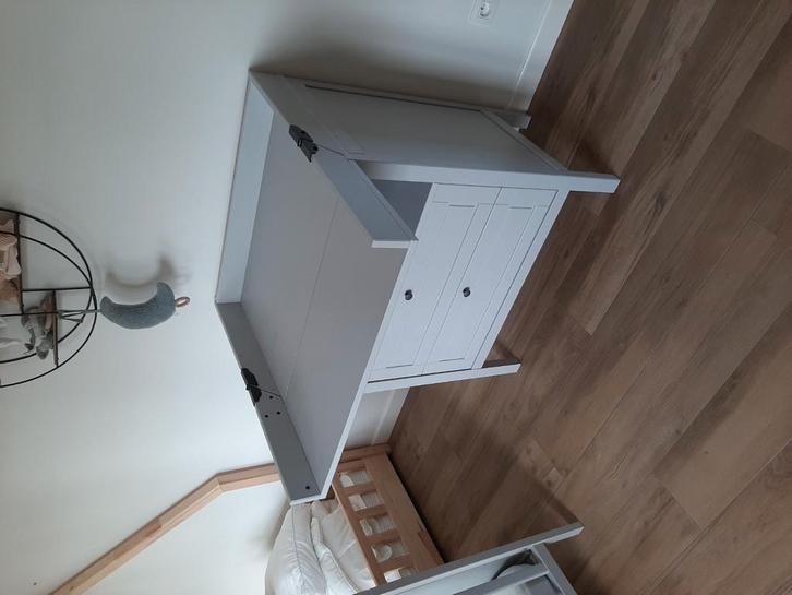 Verzorgingstafel met lades grijs, Kinderen en Baby's, Kinderkamer | Commodes en Kasten, Zo goed als nieuw, Ophalen