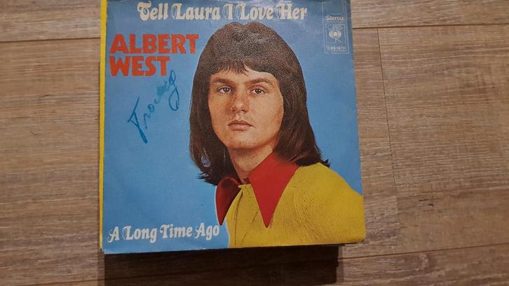 7" Albert West - Tell Laura I love her, CD & DVD, Vinyles Singles, Utilisé, Single, Pop, 7 pouces, Enlèvement ou Envoi