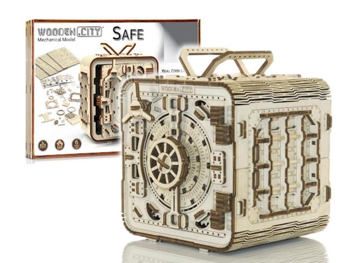 3D Houten Puzzel Kluis - DIY Wood Builds, Hobby en Vrije tijd, Modelbouw | Overige, Nieuw, Verzenden