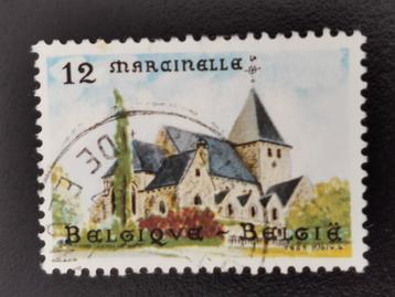Belgique 1985 - Marcinelle, église Saint-Martin, Enlèvement ou Envoi, Affranchi